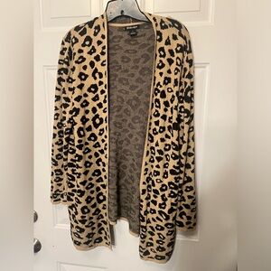 By design Animal Print Cardigan